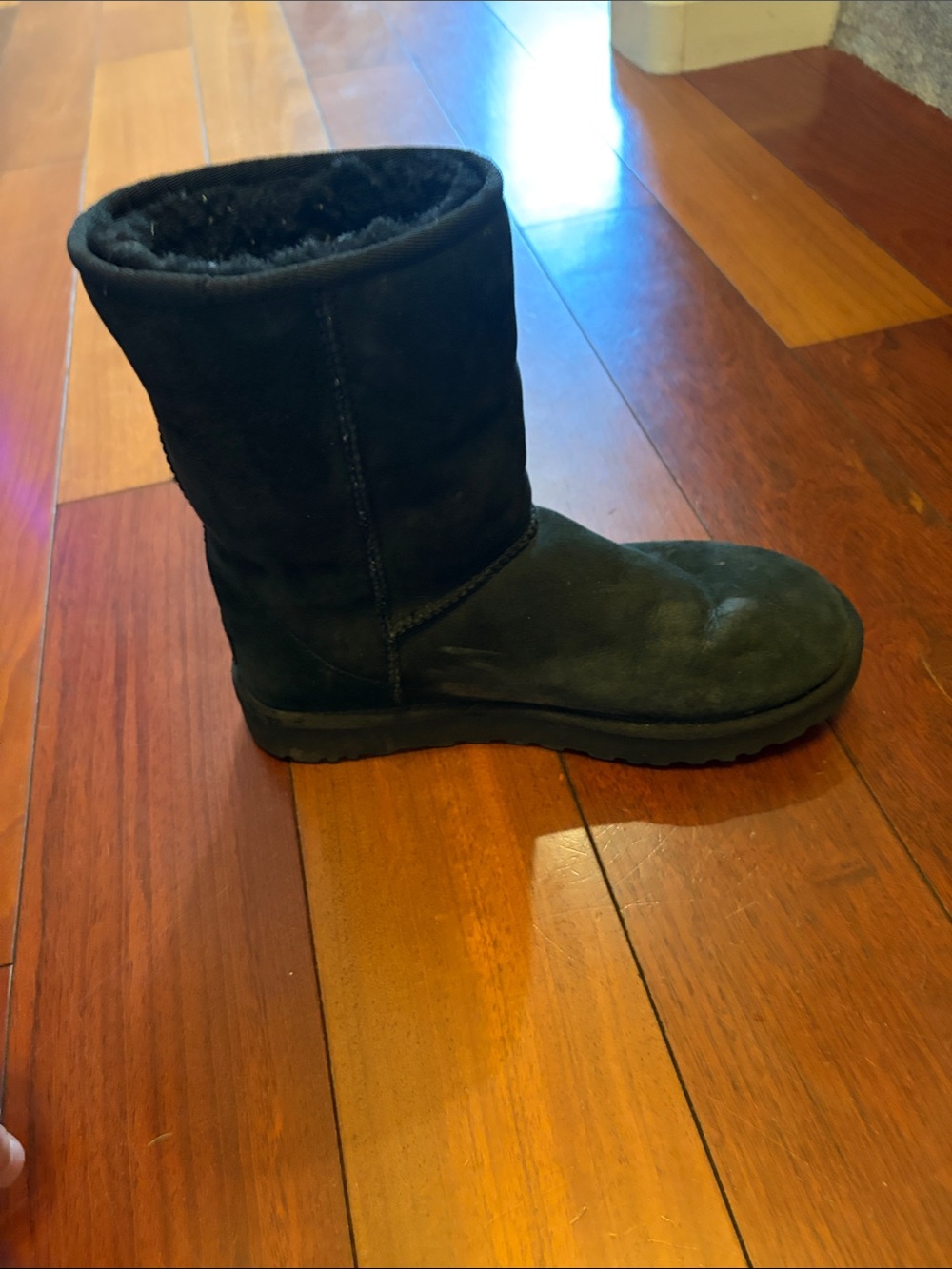UGG Black Short Shearling Boot